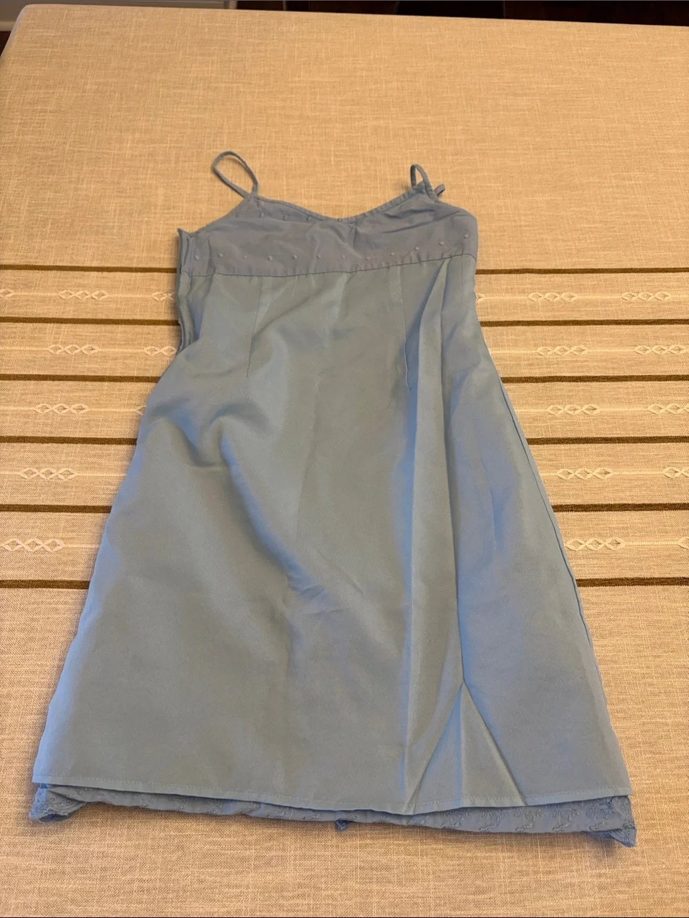 Old Navy Blue Eyelet-Trim Slip Dress for Girls